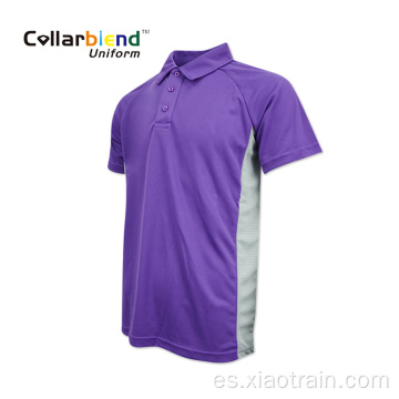 Polo de manga corta unisex transpirable cómodo de tamaño personalizado